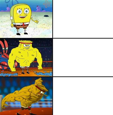 Buff spongebob meme